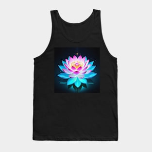 Fantasy Magical Blue Lotus Tank Top